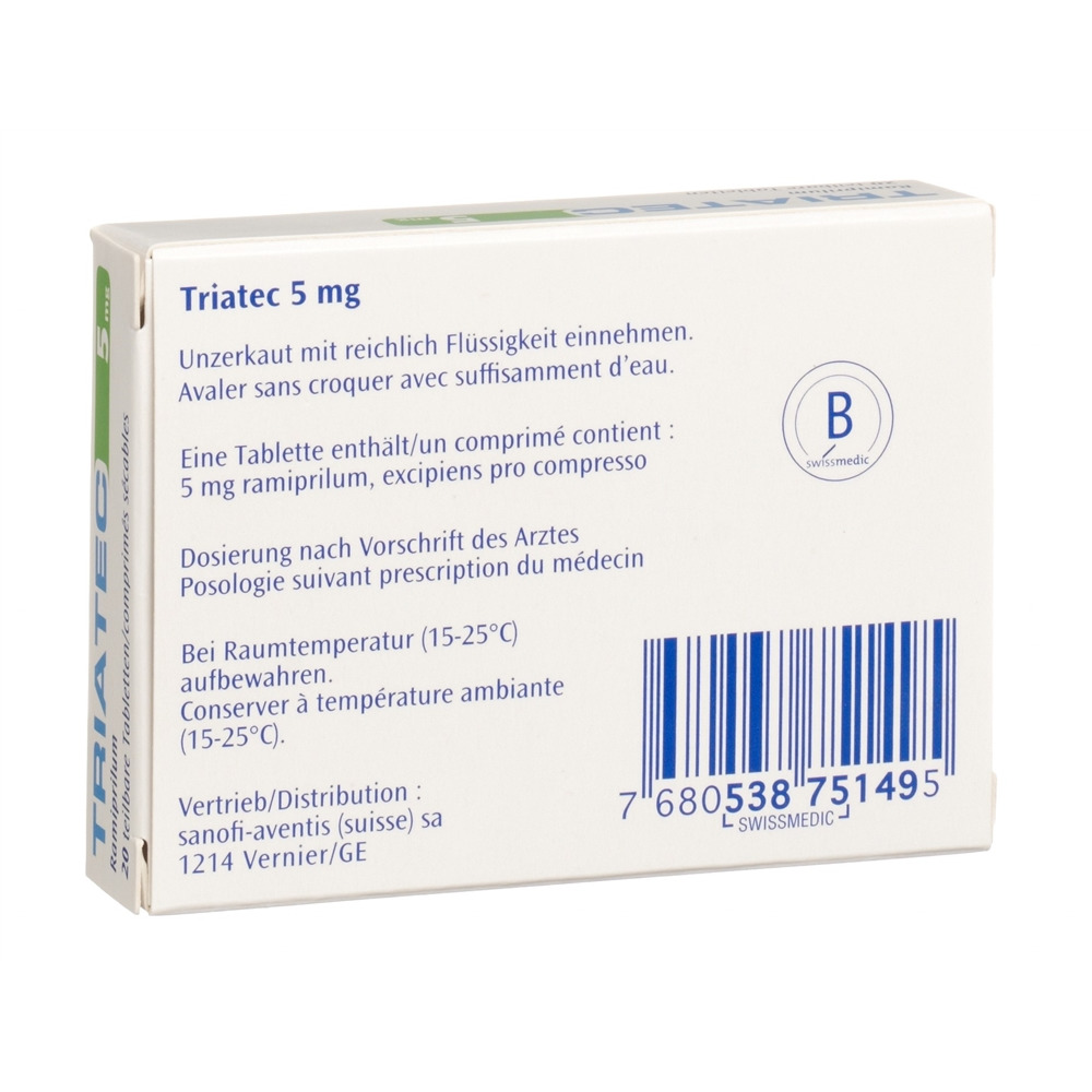 Triatec 5 mg, comprimés