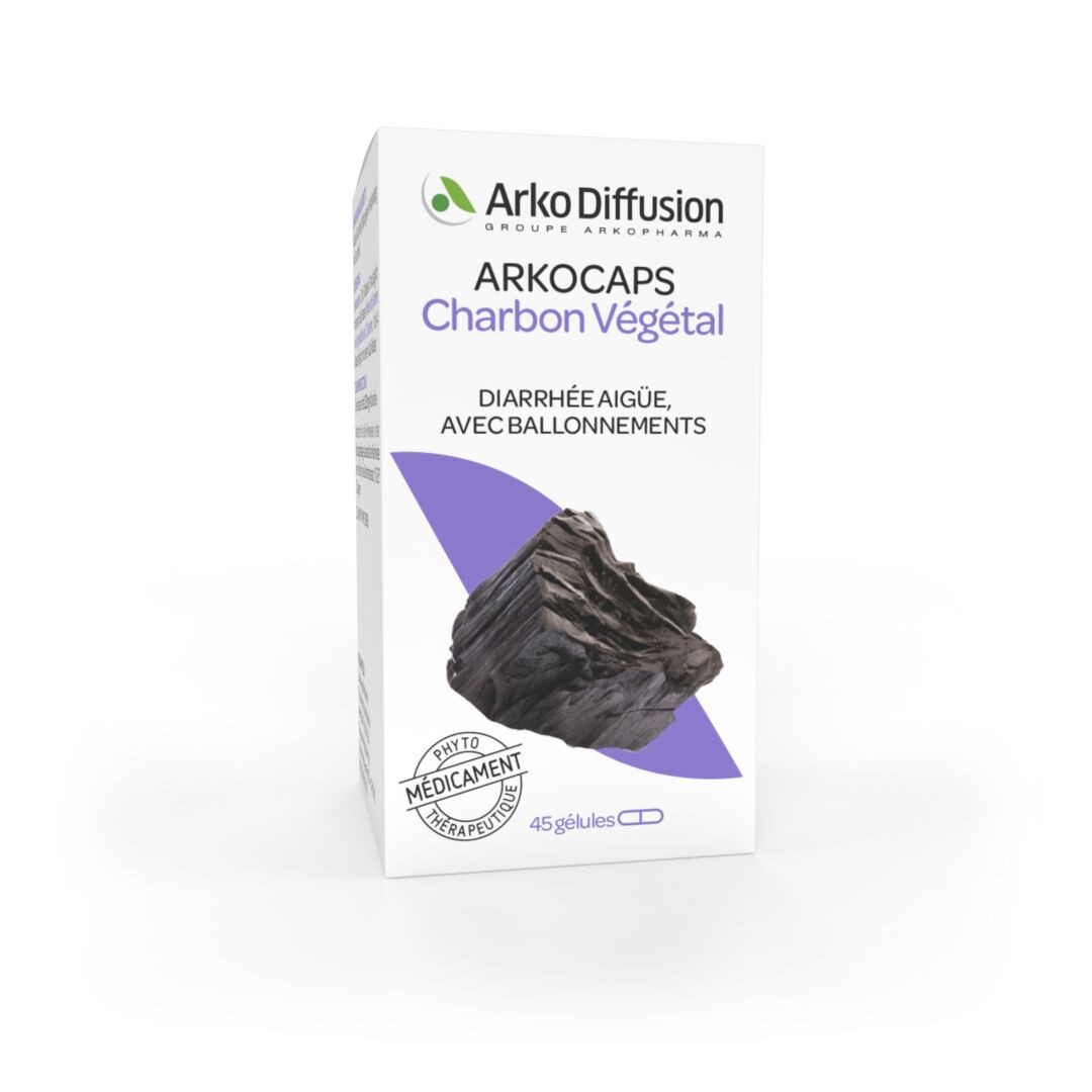 ARKOCAPS charbon végétal caps 225 mg bte 45 pce
