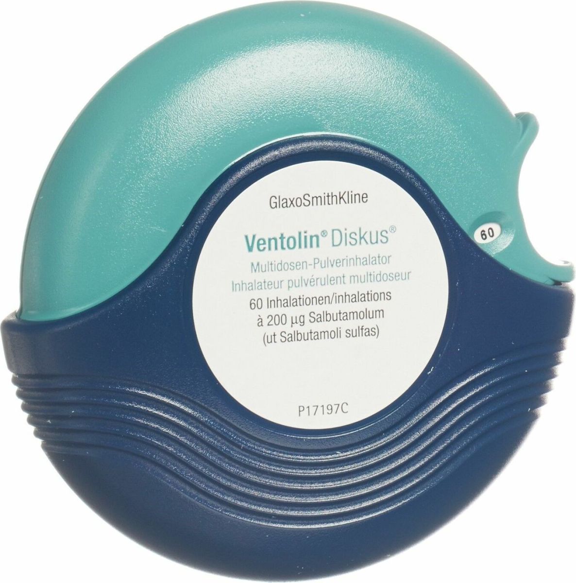 VENTOLIN Diskus multidos pdr inh 200 mcg 60 dos