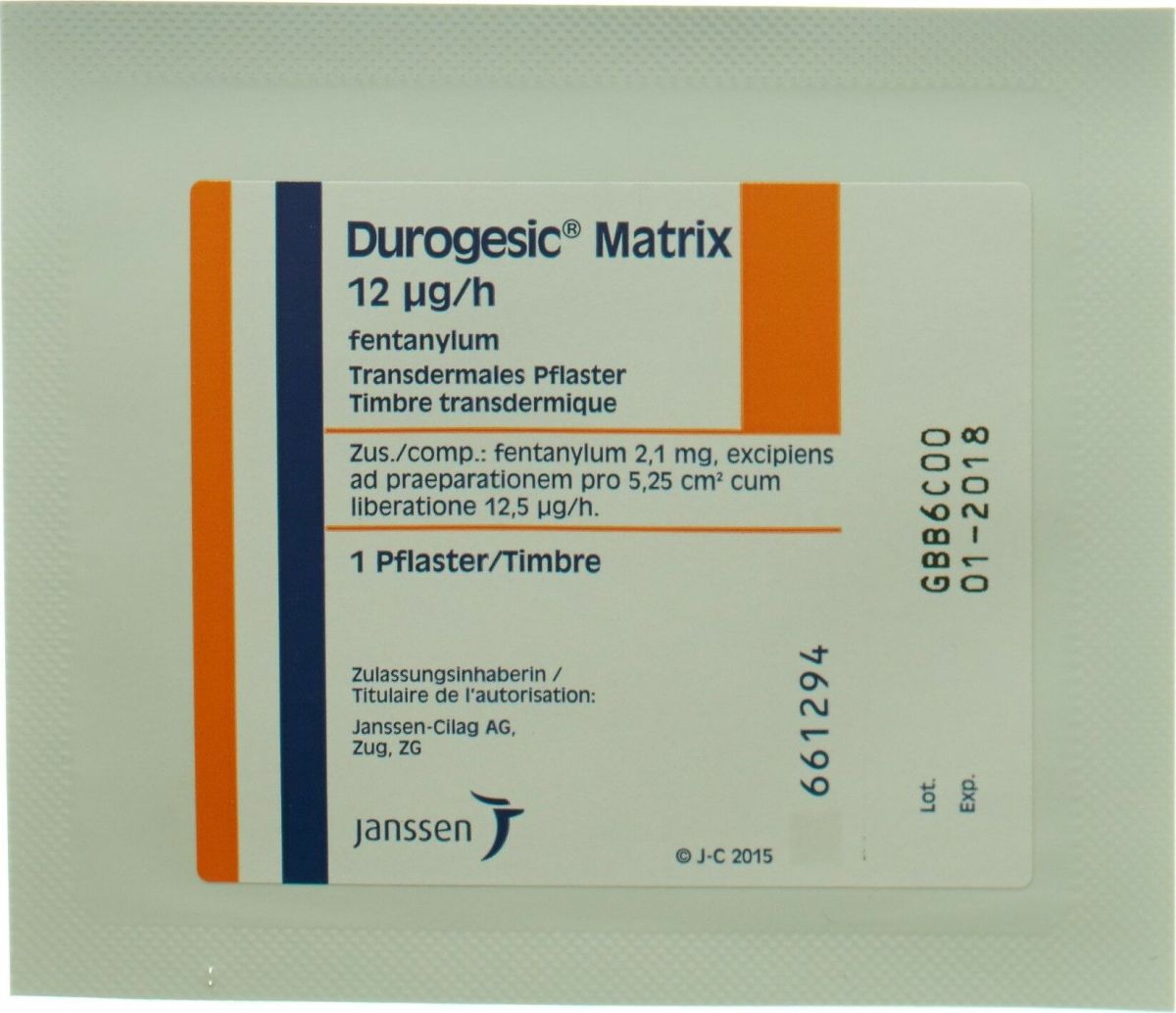 DUROGESIC patch mat 12 mcg/h sach 5 pce