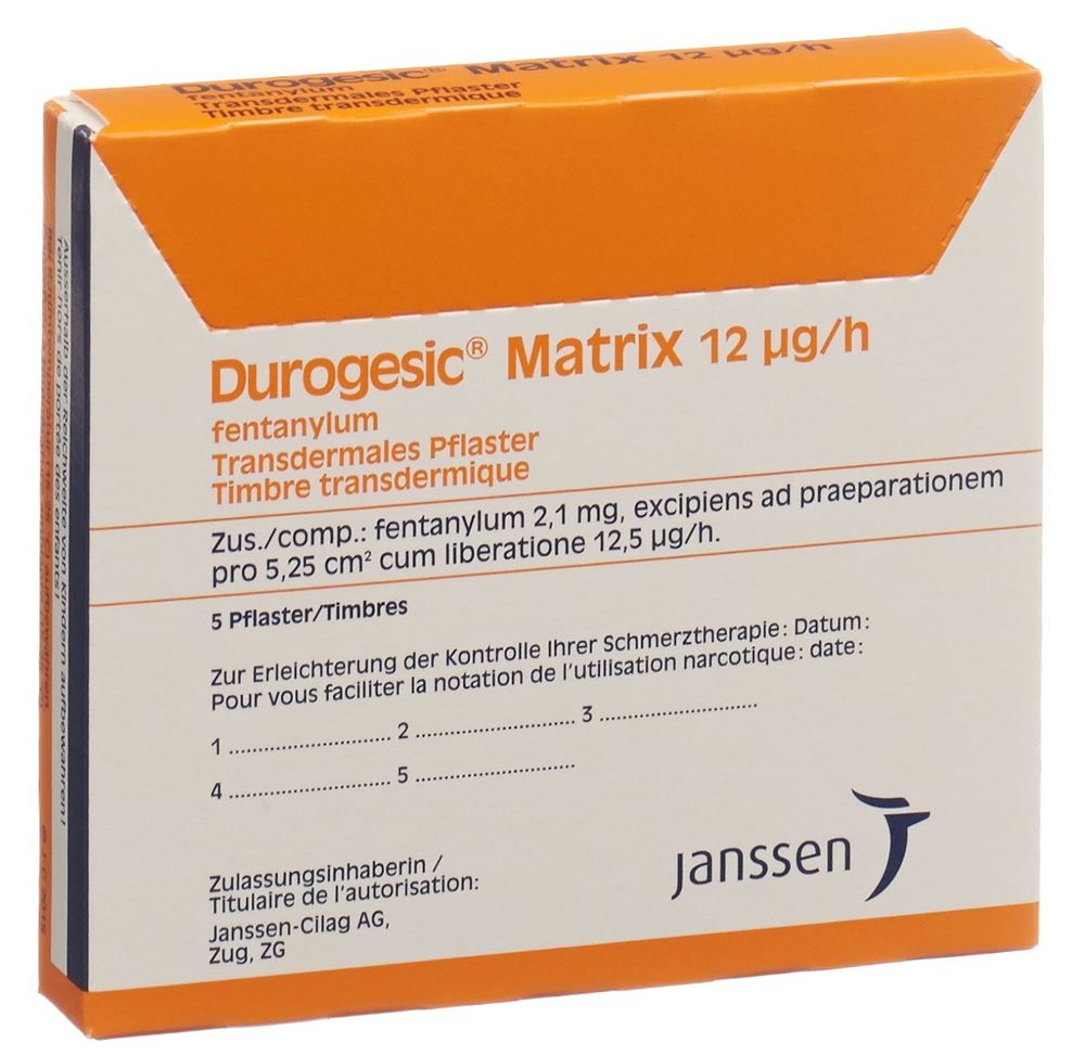 Durogesic Matrix 12 ug/h, Transdermales Pflaster