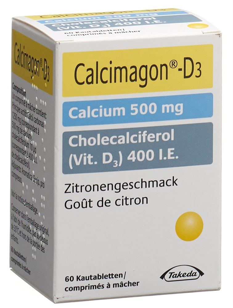 Calcimagon-D3, Kautabletten mit Zitronengeschmack