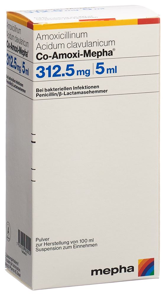 CO-AMOXI Mepha pdr 312.5 mg p susp 100 ml