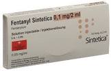 FENTANYL Sintetica sol inj 0.1 mg/2ml 10 amp 2 ml