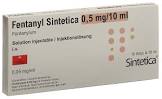 FENTANYL Sintetica sol inj 0.5 mg/10ml 10 x 10 ml