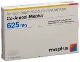 CO-AMOXI Mepha cpr pell 625 mg 10 pce