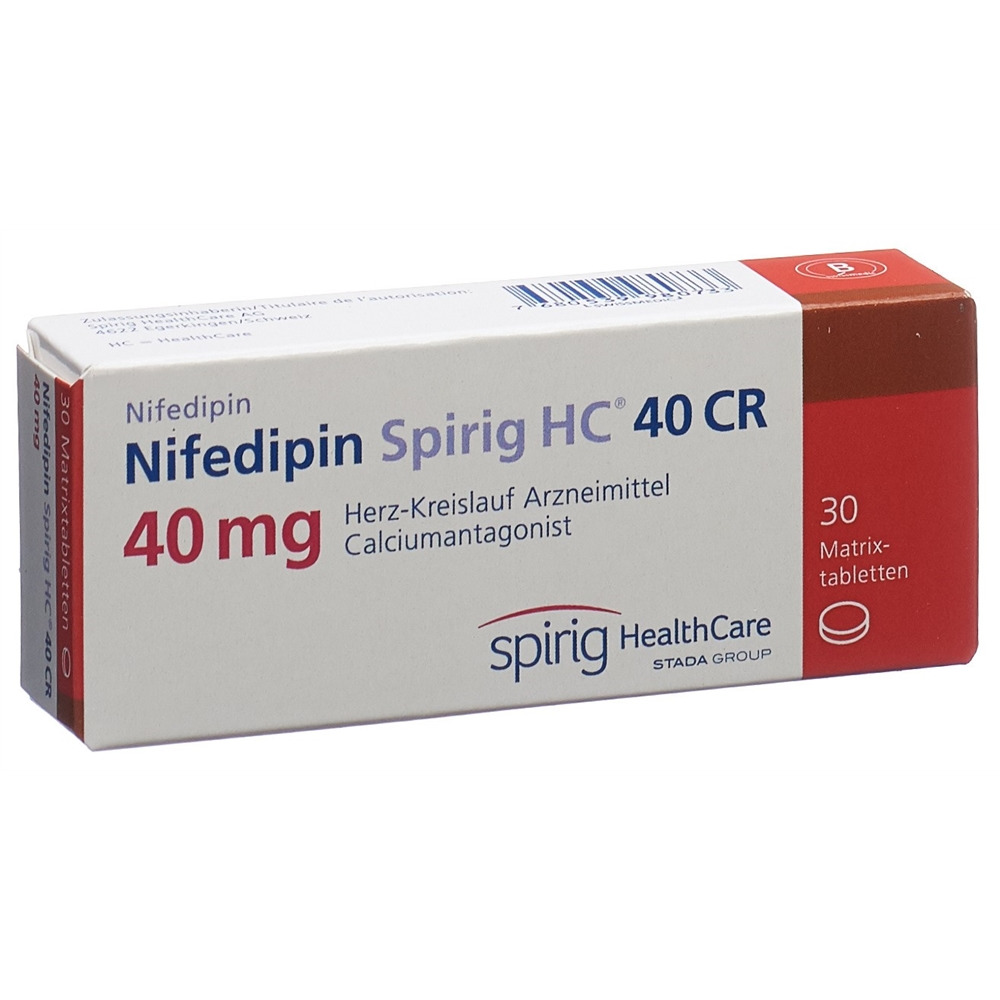 NIFEDIPIN Spirig HC CR cpr ret 40 30 pce