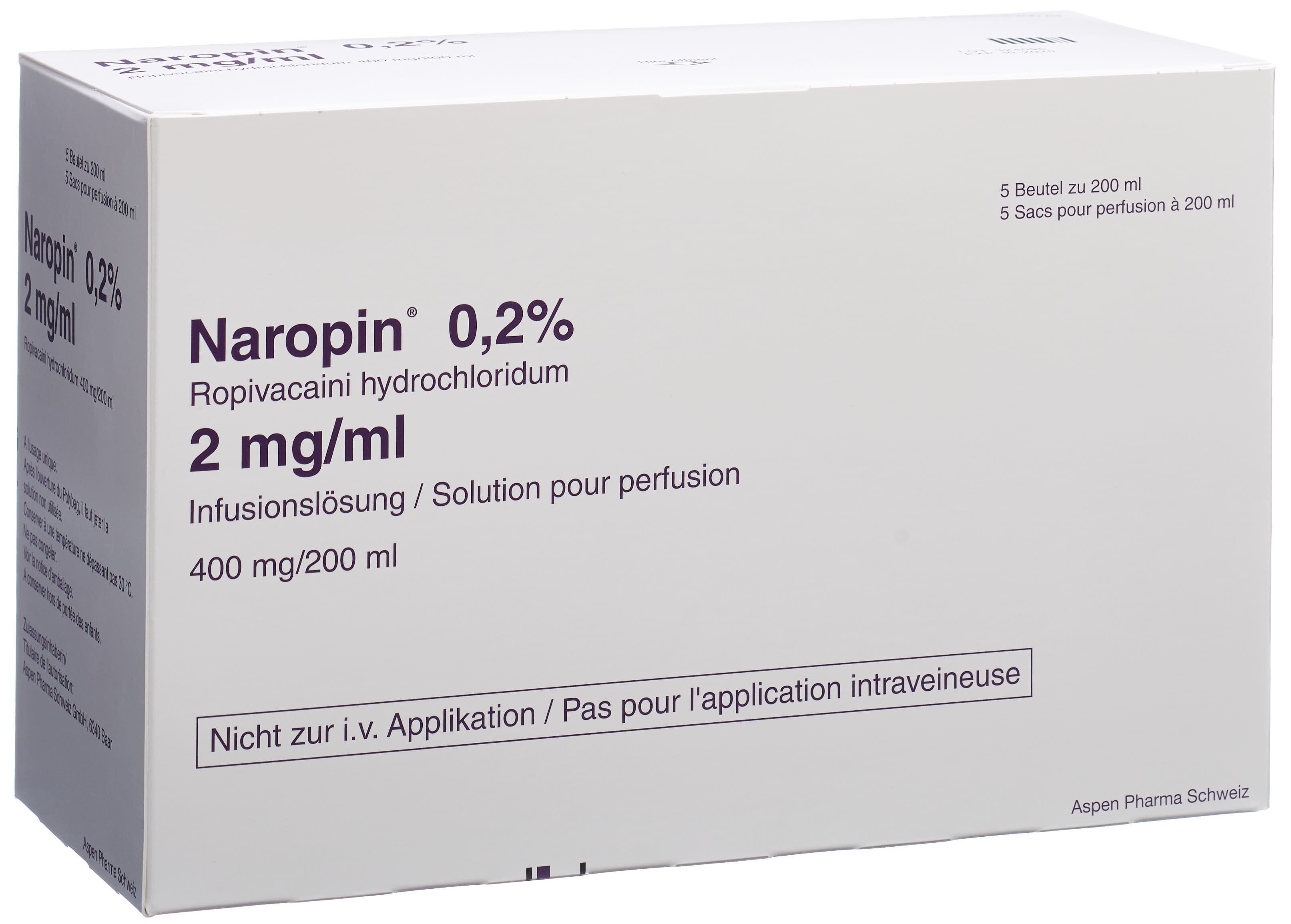 Naropin 2 mg/ml, Injektions-/Infusionslösung