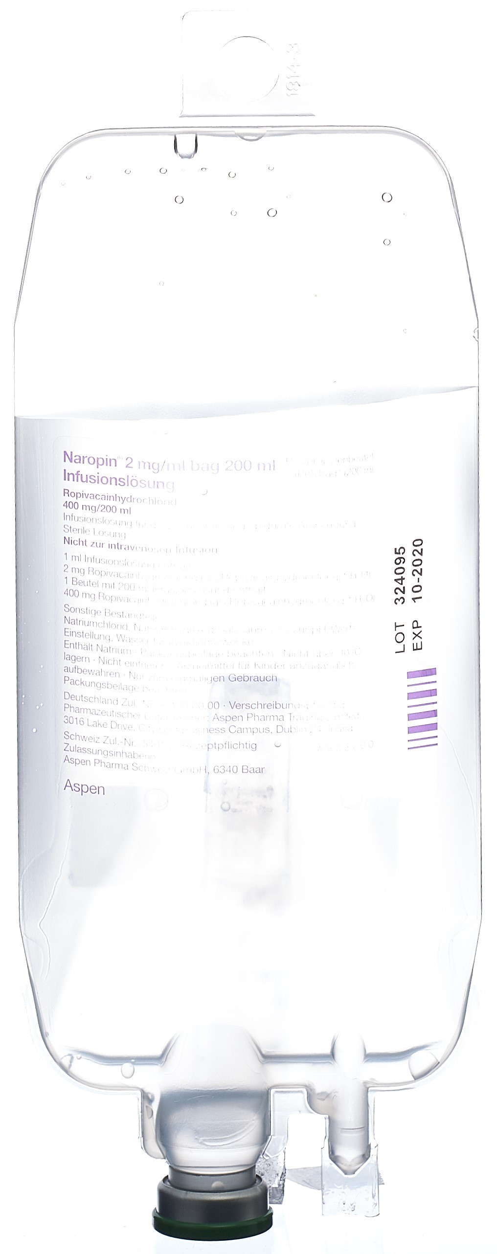 Naropin 2 mg/ml, Injektions-/Infusionslösung