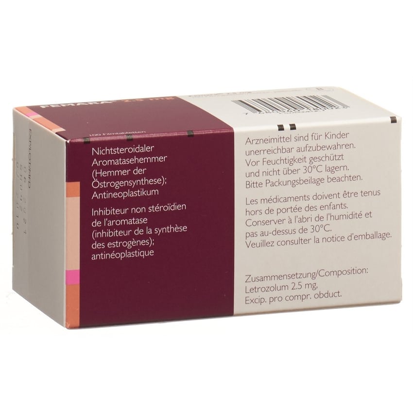 FEMARA cpr pell 2.5 mg 100 pce