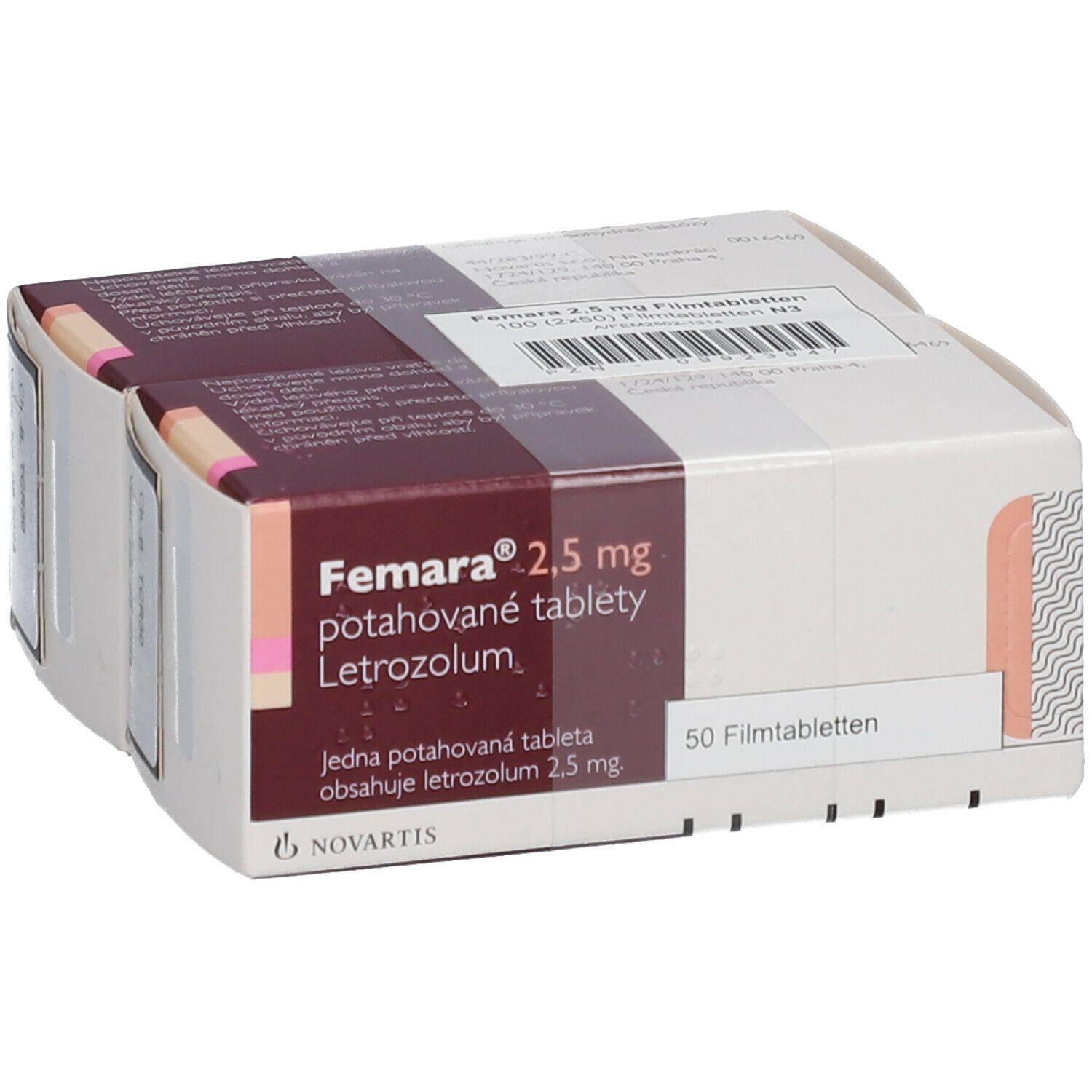 FEMARA cpr pell 2.5 mg 100 pce