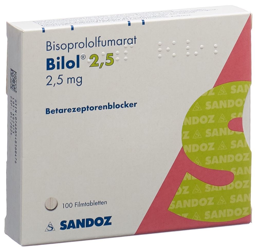 BILOL cpr pell 2.5 mg 100 pce