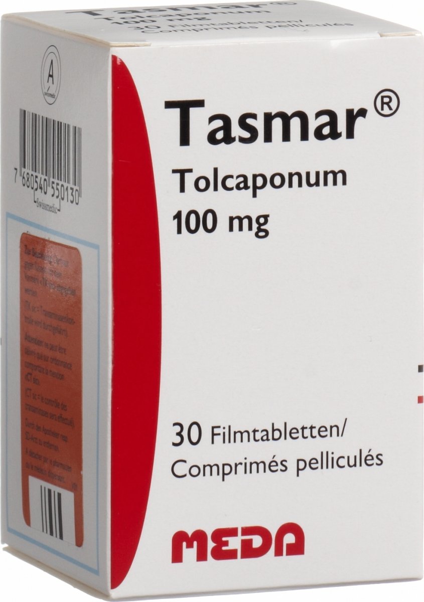 TASMAR cpr pell 100 mg fl 30 pce