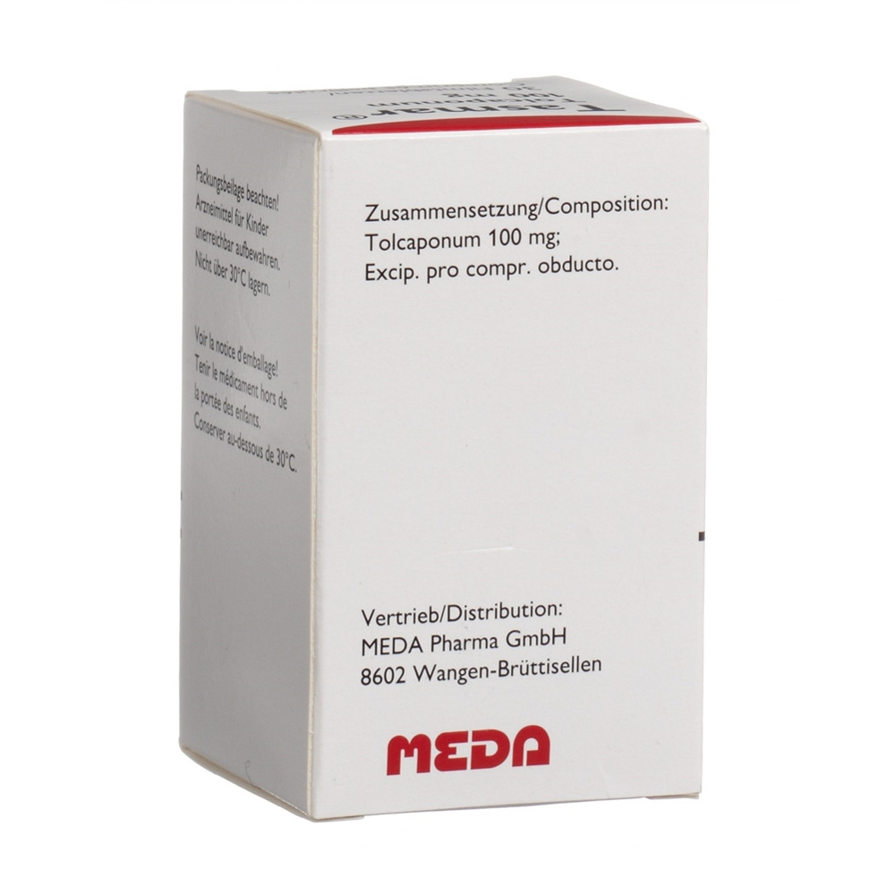 TASMAR cpr pell 100 mg fl 30 pce