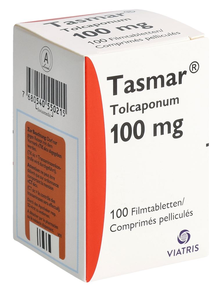 Tasmar 100 mg, Filmtabletten