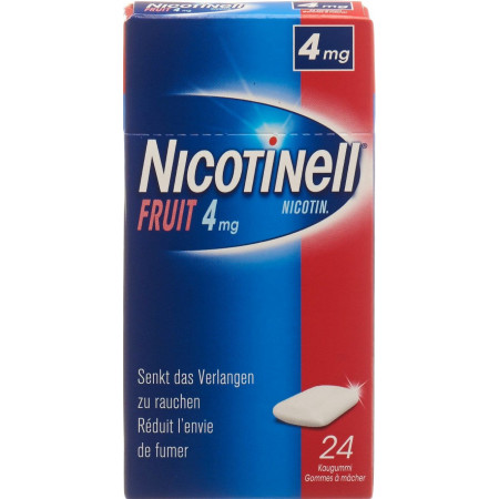 NICOTINELL Gum 4 mg fruit 24 pce