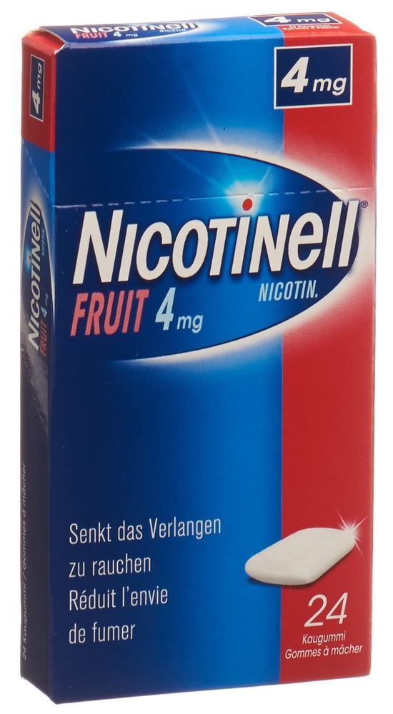 Nicotinell Fruit 4 mg, wirkstoffhaltiges Kaugummi