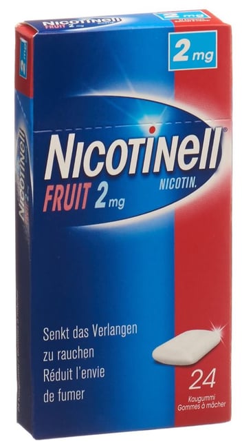 NICOTINELL Gum 2 mg fruit 24 pce