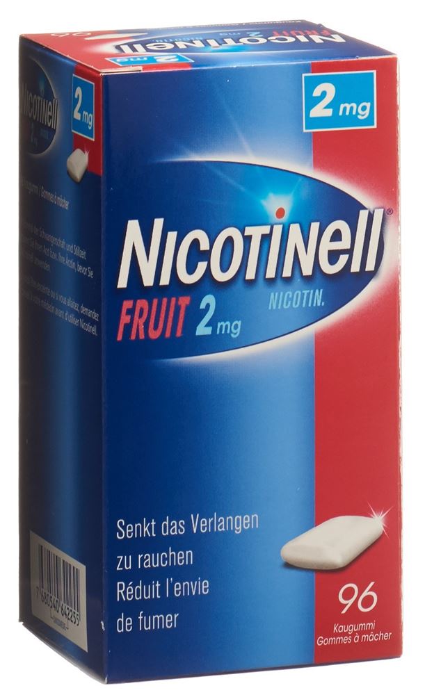 NICOTINELL Gum 2 mg fruit 96 pce