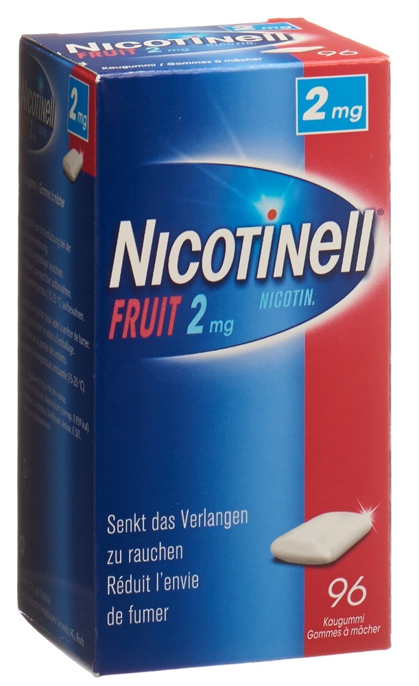 NICOTINELL Gum 2 mg fruit 96 pce