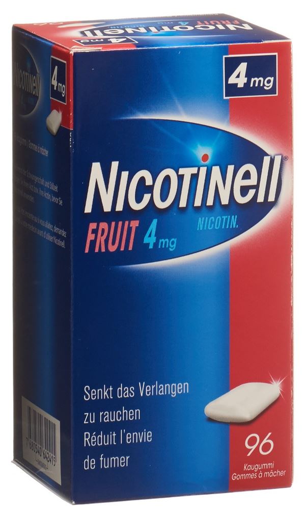 Nicotinell Fruit 4 mg, wirkstoffhaltiges Kaugummi