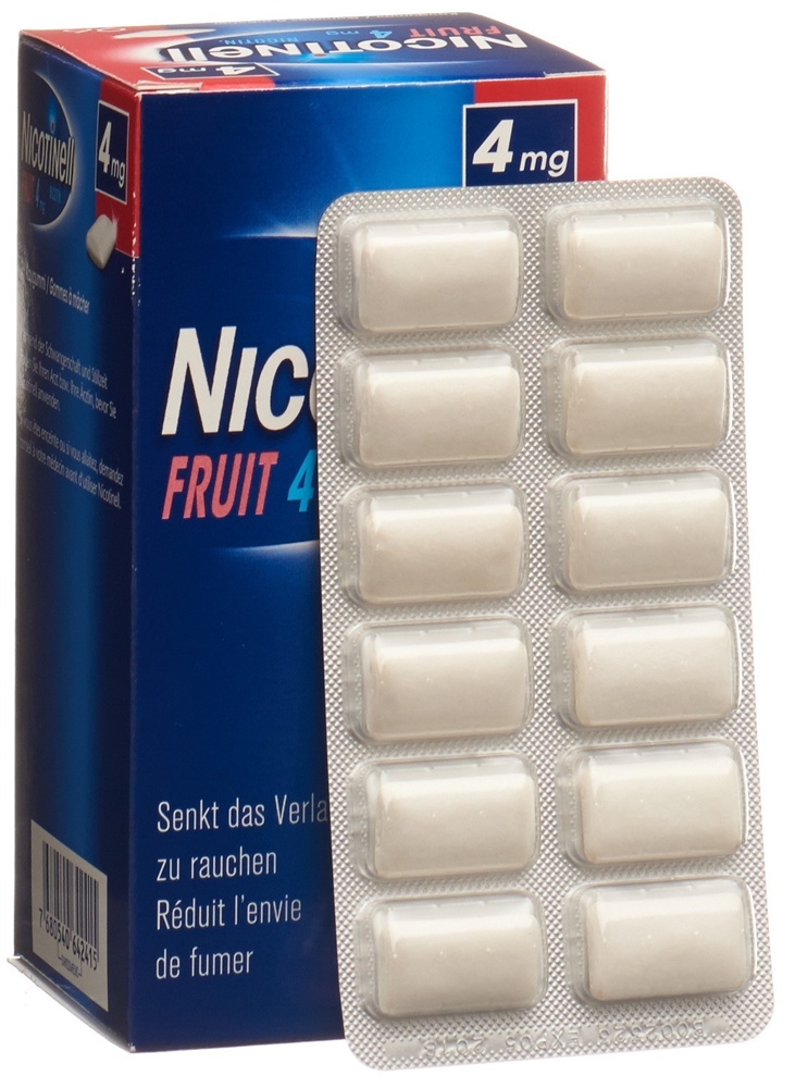 Nicotinell Fruit 4 mg, wirkstoffhaltiges Kaugummi