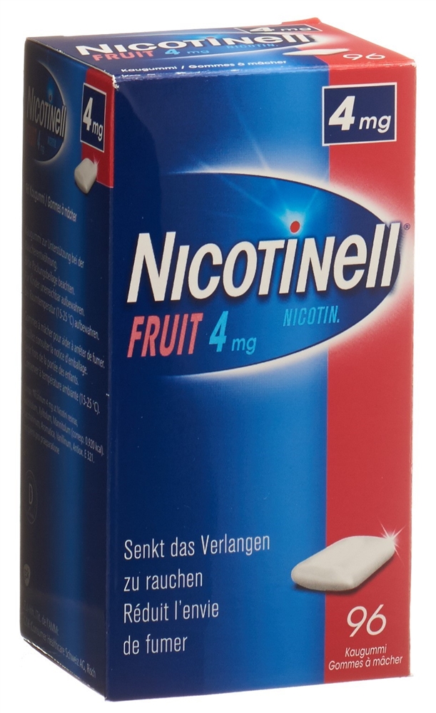 Nicotinell Fruit 4 mg, wirkstoffhaltiges Kaugummi
