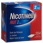 NICOTINELL Gum 2 mg fruit 204 pce