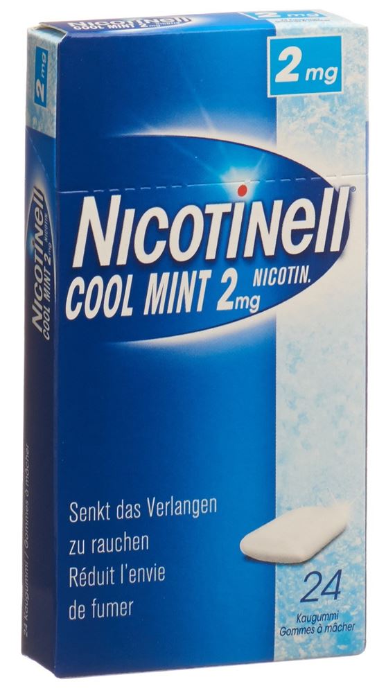 Nicotinell Cool Mint 2 mg, wirkstoffhaltiges Kaugummi