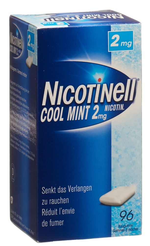 NICOTINELL Gum 2 mg cool mint 96 pce