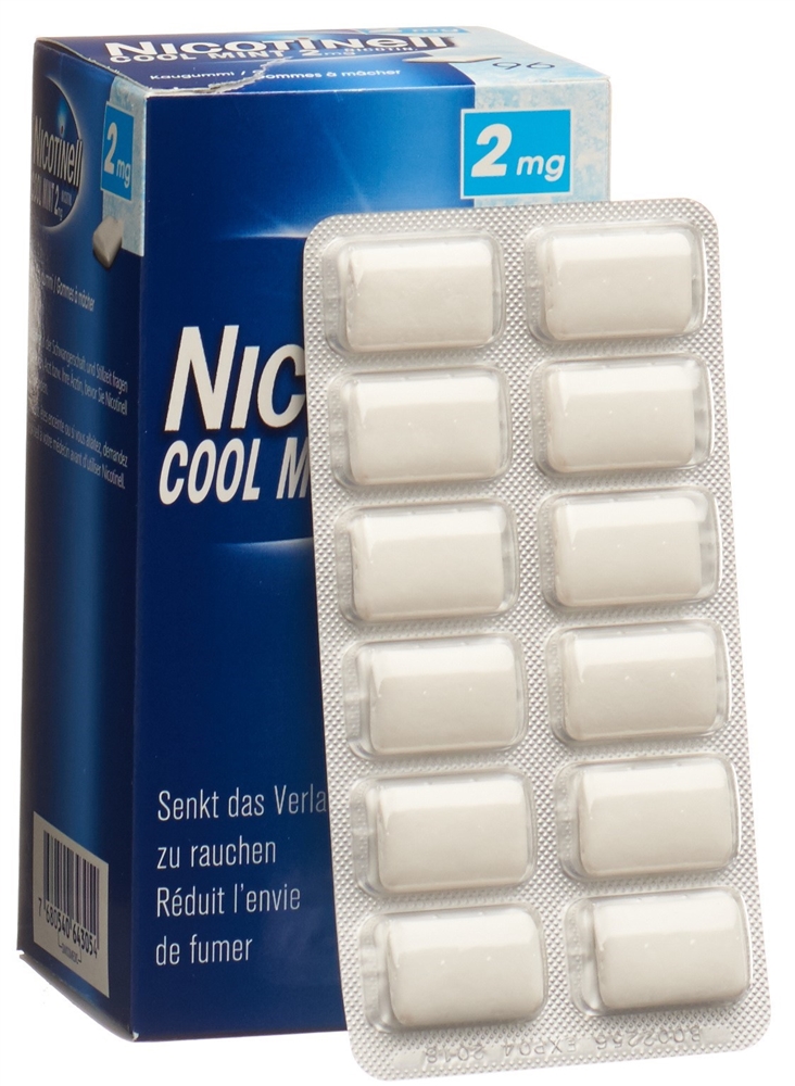 NICOTINELL Gum 2 mg cool mint 96 pce