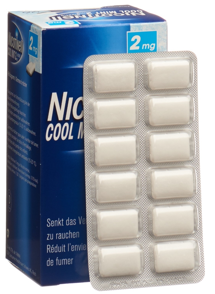 NICOTINELL Gum 2 mg cool mint 96 pce