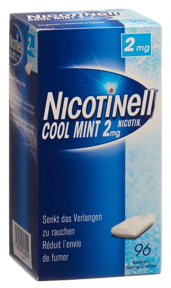 NICOTINELL Gum 2 mg cool mint 96 pce
