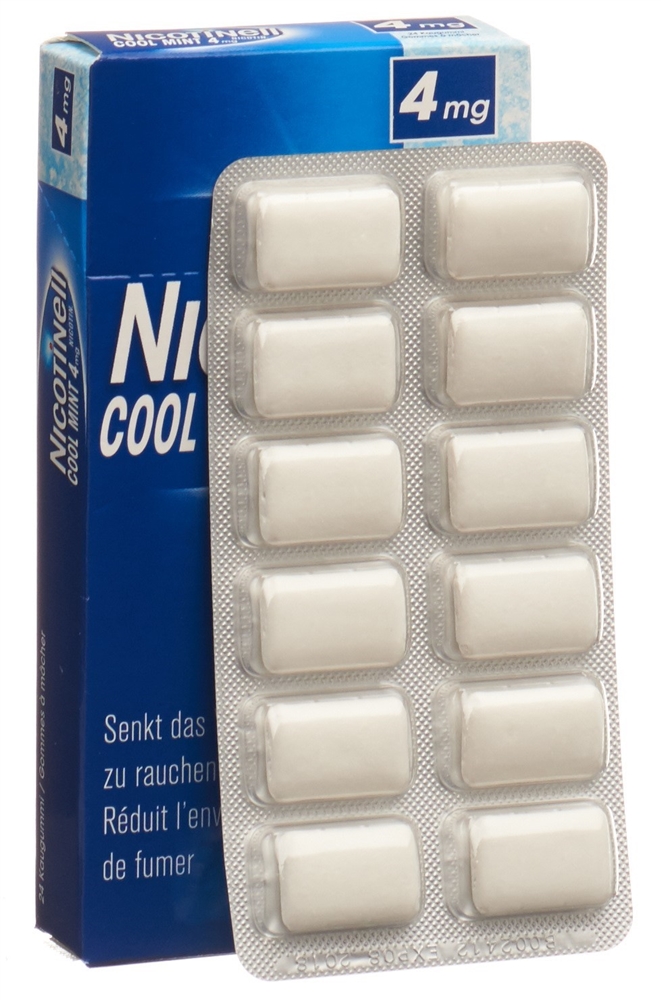 Nicotinell Cool Mint 4 mg, wirkstoffhaltiges Kaugummi