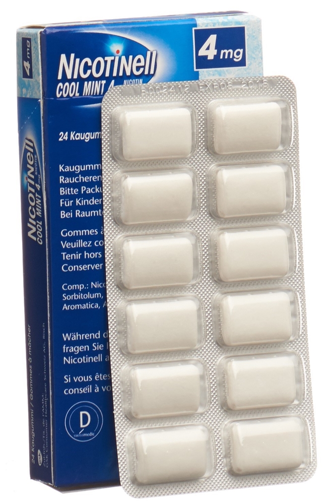 Nicotinell Cool Mint 4 mg, wirkstoffhaltiges Kaugummi