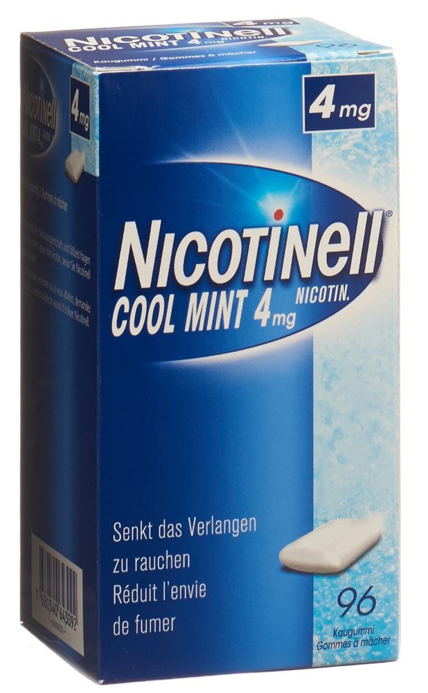 NICOTINELL Gum 4 mg cool mint 96 pce