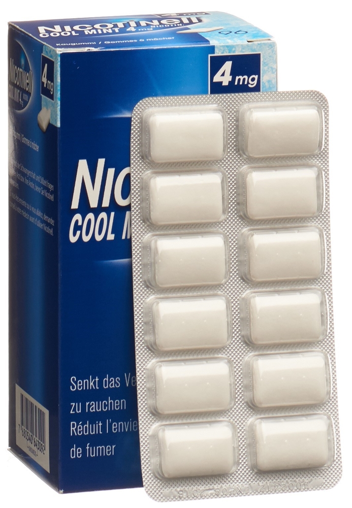 NICOTINELL Gum 4 mg cool mint 96 pce