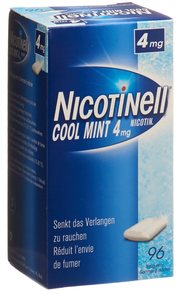 NICOTINELL Gum 4 mg cool mint 96 pce