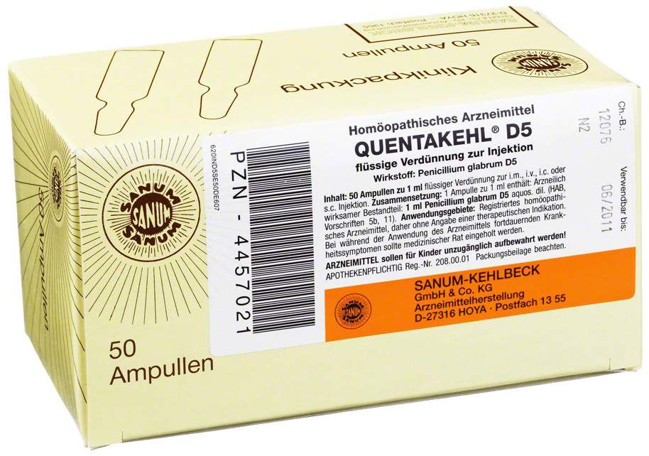 QUENTAKEHL sol inj 5 D 50 amp 1 ml