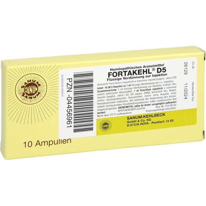 FORTAKEHL sol inj 5 D 10 amp 1 ml