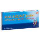 MALARONE Junior cpr pell 62.5/25 mg 12 pce