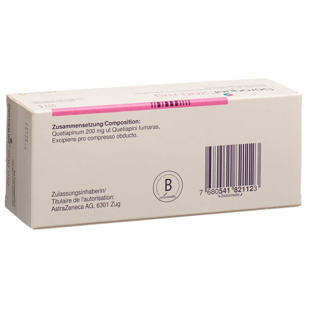 SEROQUEL cpr pell 200 mg 60 pce
