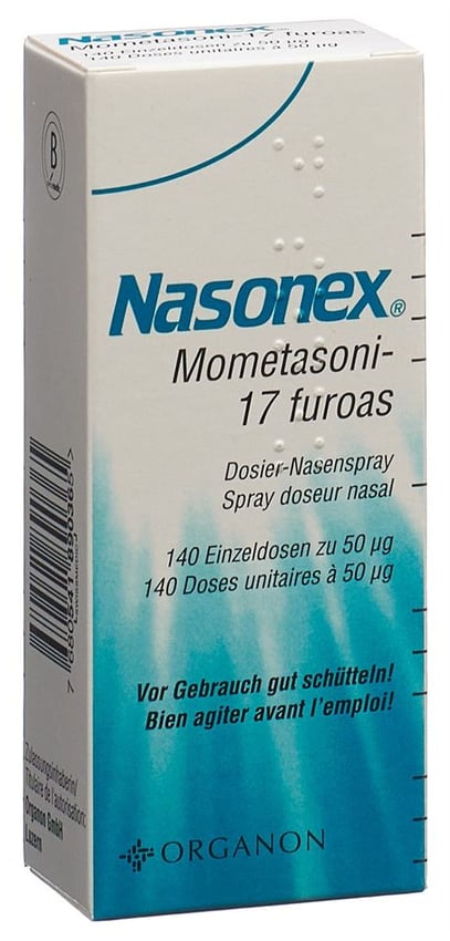 NASONEX spray nasal doseur 50 mcg 140 dos