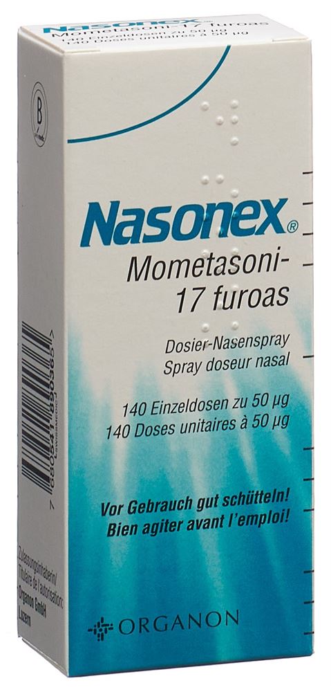 NASONEX spray nasal doseur 50 mcg 140 dos