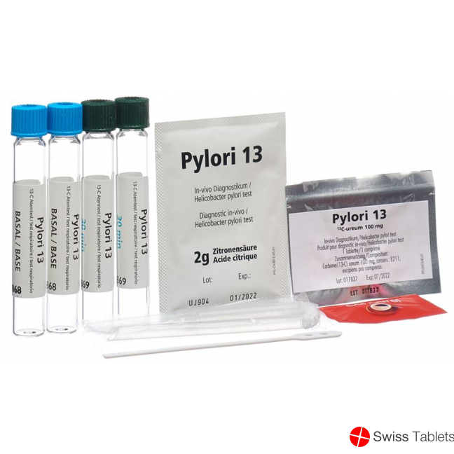 PYLORI 13 Helicobacter pylori kit de test respir