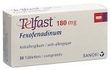 TELFAST cpr pell 180 mg 30 pce
