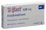 TELFAST cpr pell 120 mg 10 pce