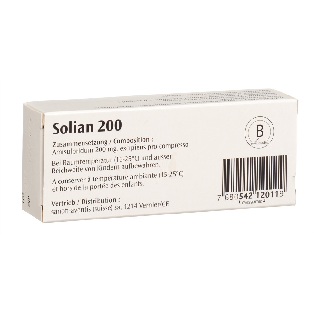 SOLIAN cpr 200 mg sécables 30 pce