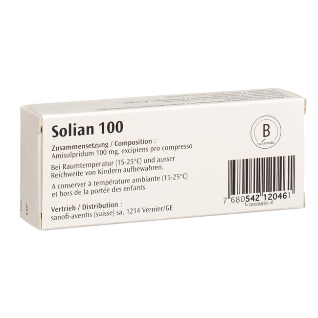 SOLIAN cpr 100 mg sécables 30 pce