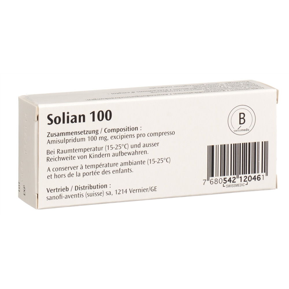 SOLIAN cpr 100 mg sécables 30 pce